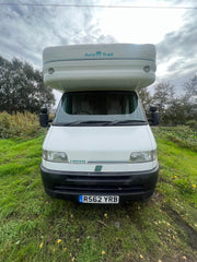 FIAT CAMPER 12 MONTHS MOT 4 BERTH SHOWER COOKER SINK TOILET FIXED DOUBLE BED OVER THE CAB