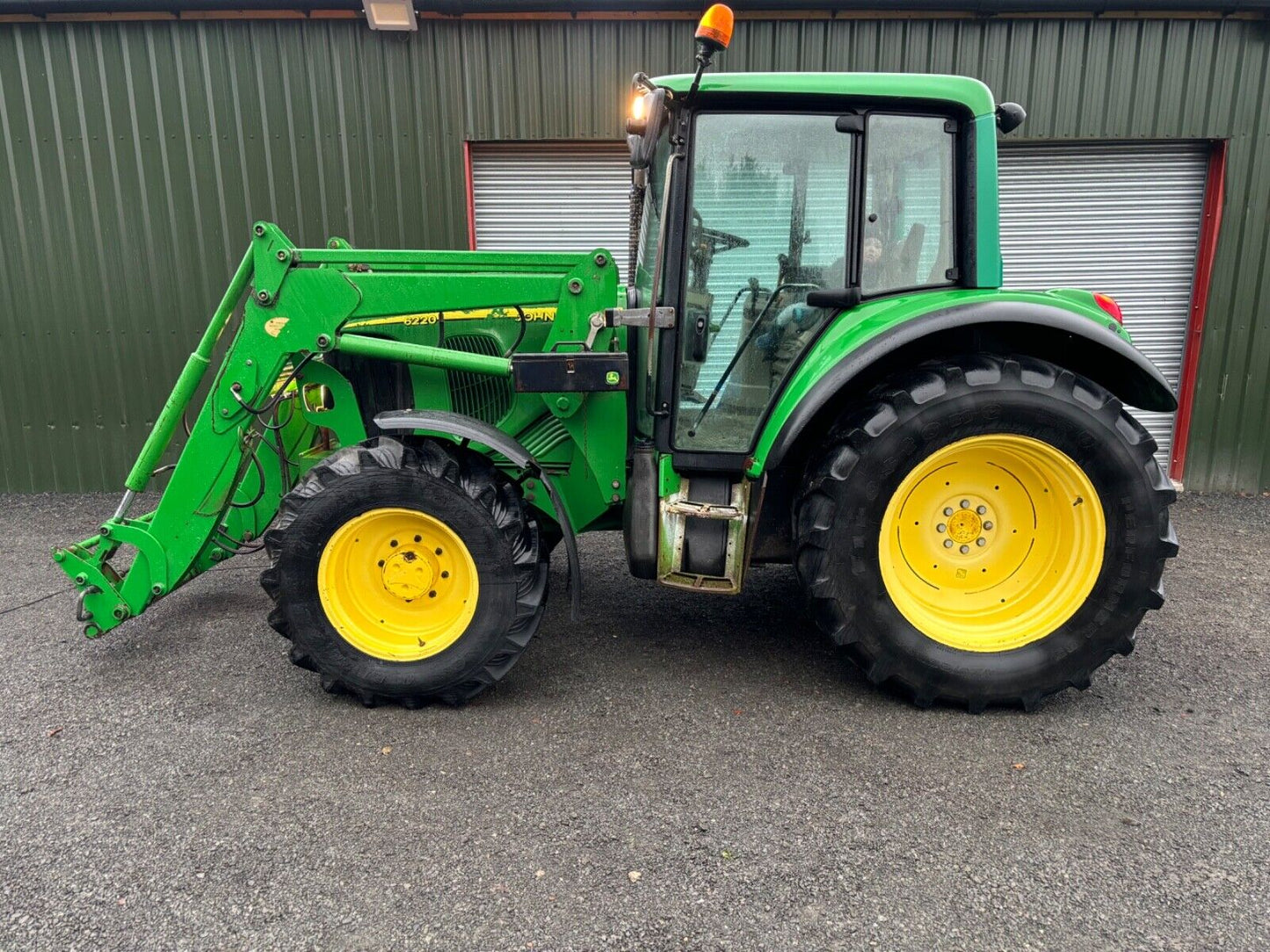 Bid on (ONLY 3.5K HOURS) JOHN DEERE 6220 SE TRACTOR WITH JOHN DEERE 631 LOADER- Buy &amp; Sell on Auction with EAMA Group