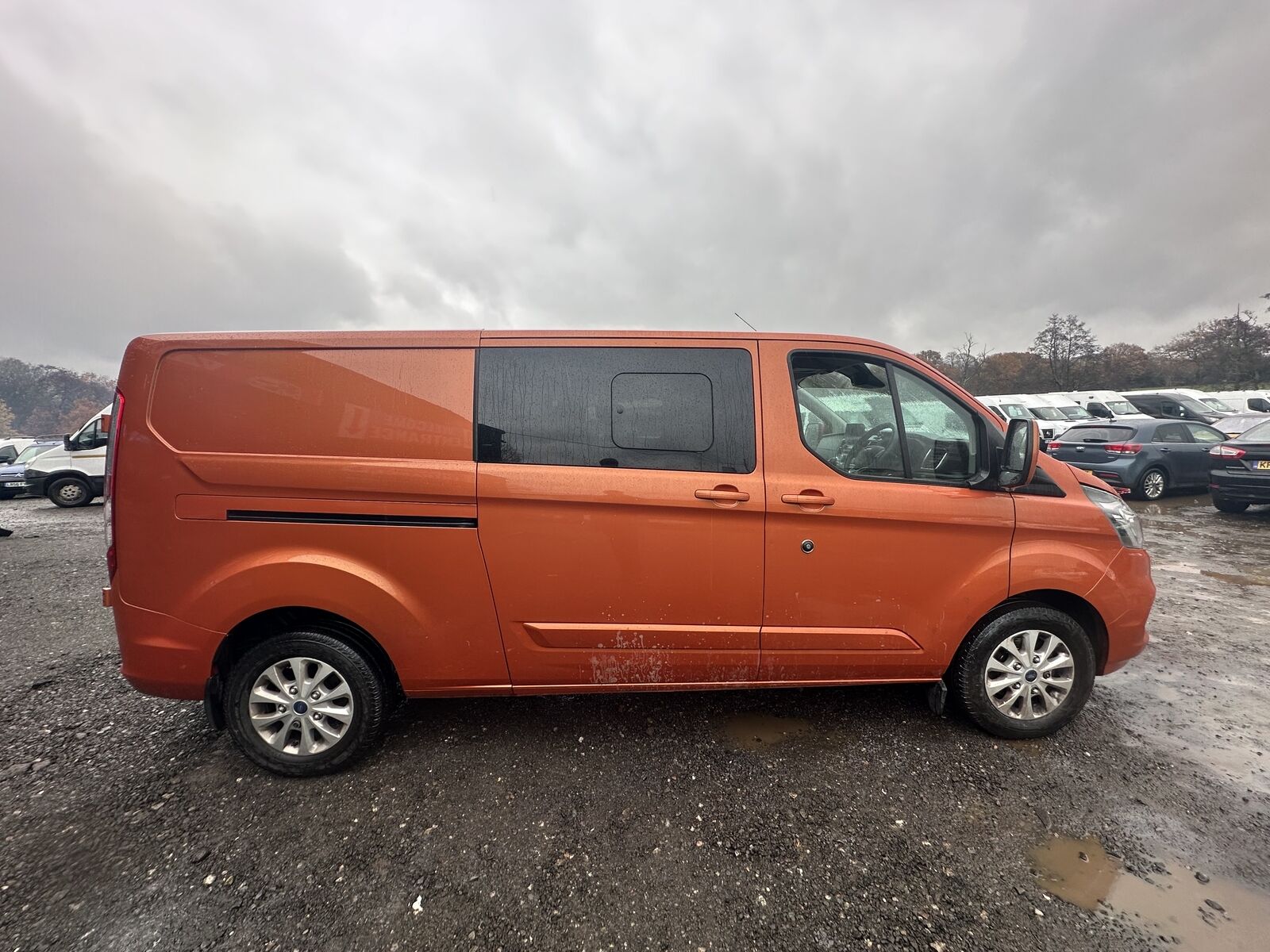 Bid on **(ONLY 89K MILEAGE)** UNIQUE 68 PLATE TRANSIT CUSTOM CREW CAB - FACTORY FIT (NO VAT ON HAMMER)- Buy &amp; Sell on Auction with EAMA Group
