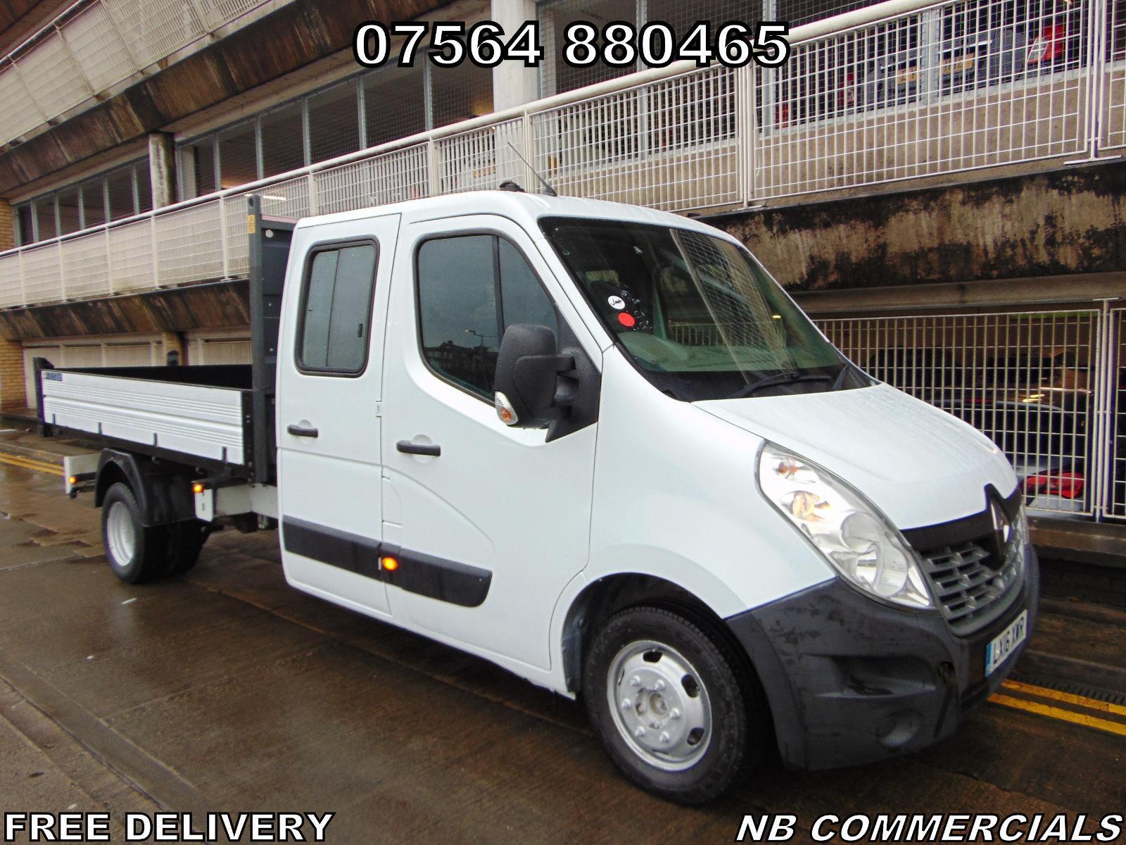 Bid on RENAULT MASTER 2016 TIPPER: CREW CAB, 7 SEATS, TOW BAR, 63K MILES- Buy &amp; Sell on Auction with EAMA Group