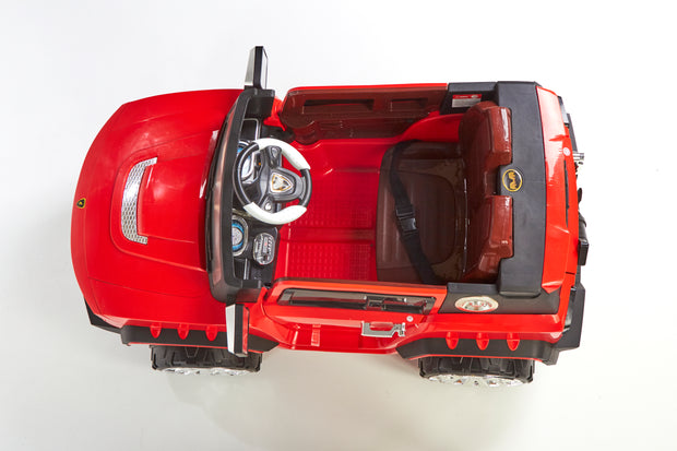 RED 4X4 KIDS ELECTRIC RIDE ON JEEP WITH REMOTE