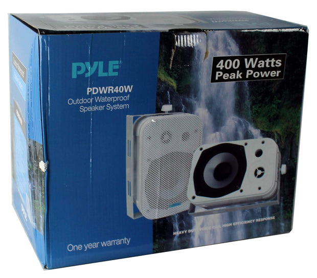 PALLET OF 20 BOXES X NEW PAIRS OF 2 X PYLE WATERPROOF OUTDOOR SPEAKER SYSTEM